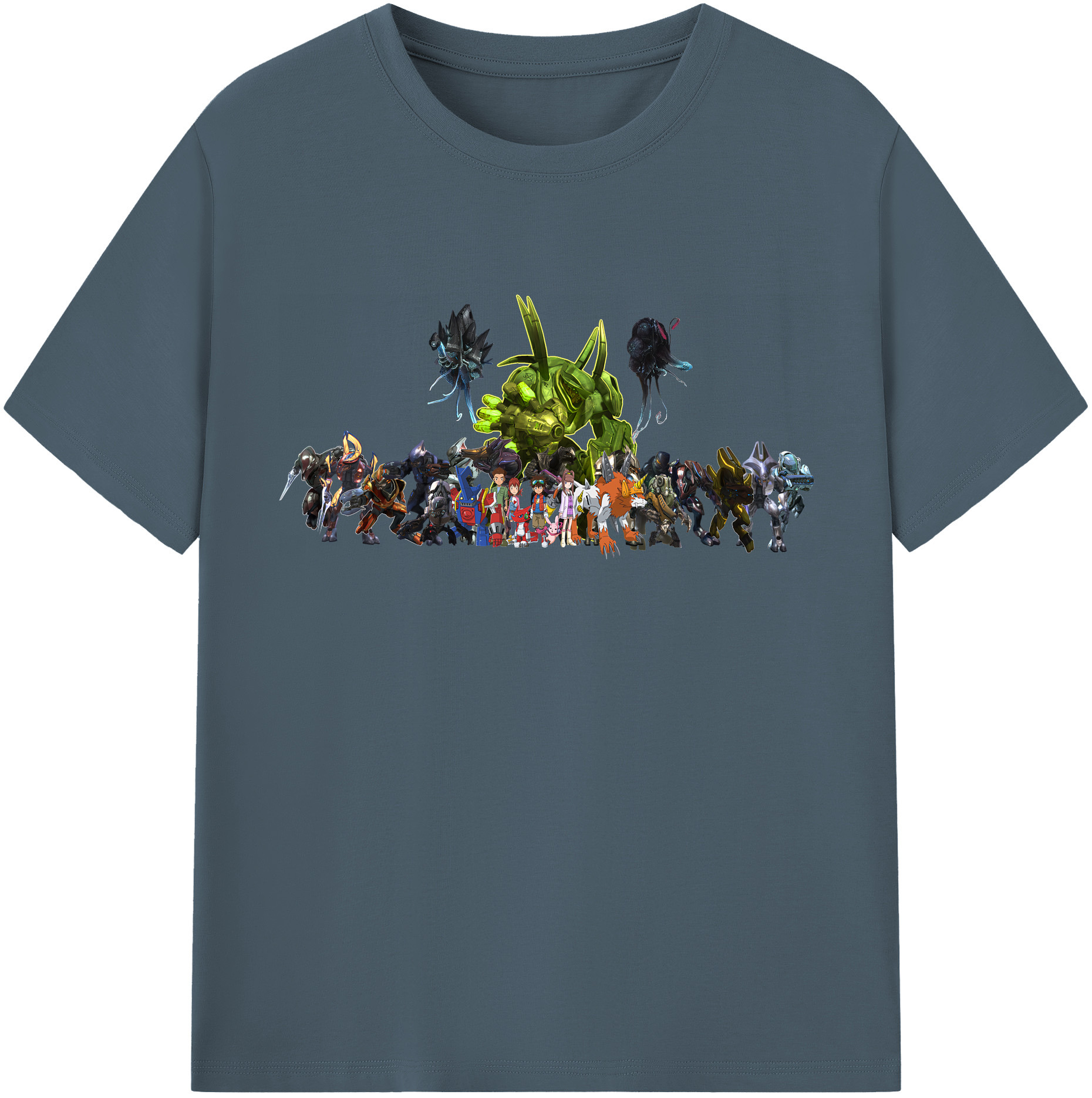 （画像用） Digimon デジタルモンスター/デジモン 綿100％半袖Tシャツ（フロントプリント）